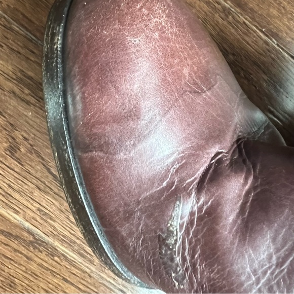 Authentic Gucci Tall Brown High Heel Leather Boot-sz 7.5 - Picture 9 of 16